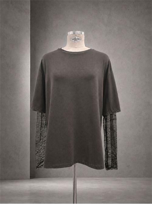 Tshirt con manica pizzo SUSY STAR | ST251182ESPRESSO